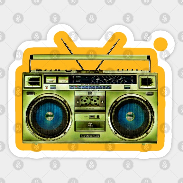 Boombox Sticker by Pop Fan Shop